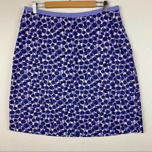 BODEN Purple & Cream Polka Dot Skirt